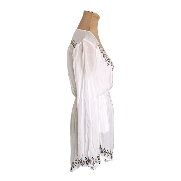 The Jetset Diaries Aztec Mini Dress in Ivory Sz S - Picture 8 of 13